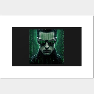 Matrix Series, Green Coded Posters and Art